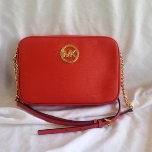 Michael Kors Fulton Leather Crossbody Handbag